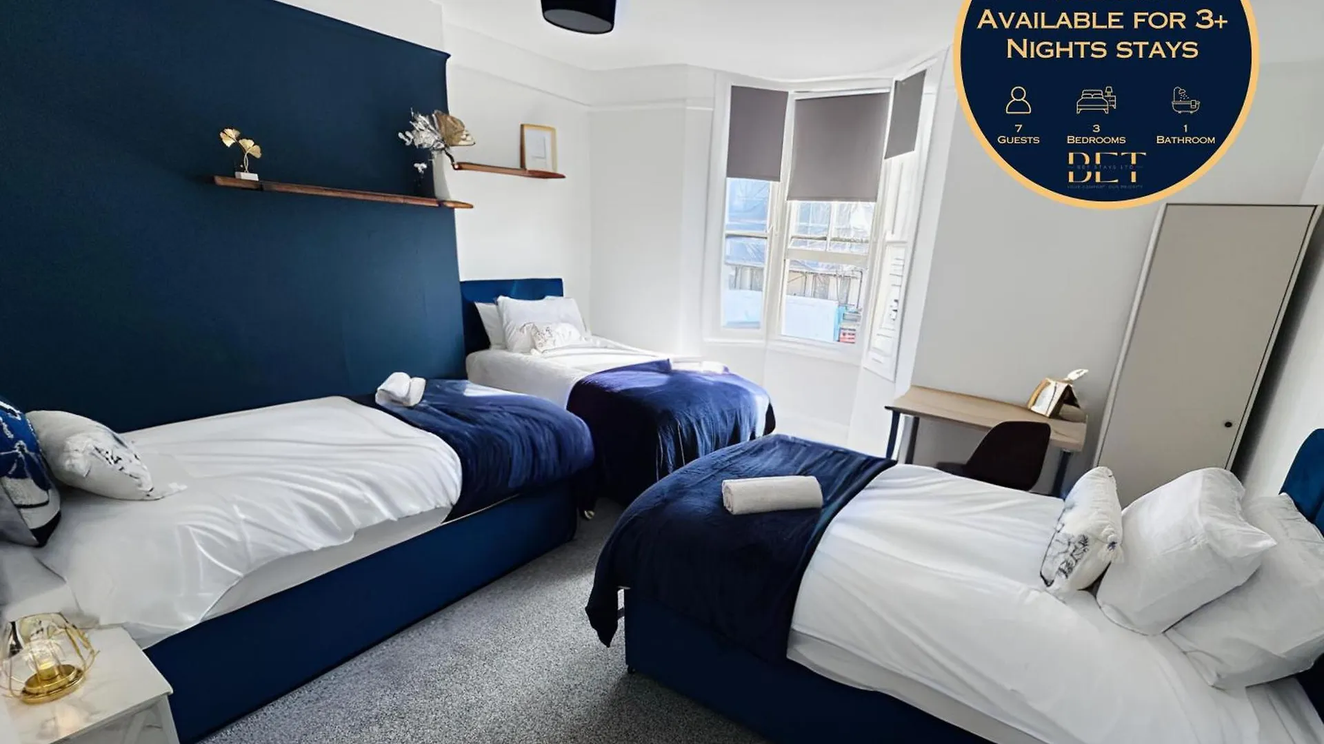 Apartment 3 Bedrooms -5 Minutes Walk From Brighton Train Station - Contractors, Families, And Larger Groups - Sleeps 7